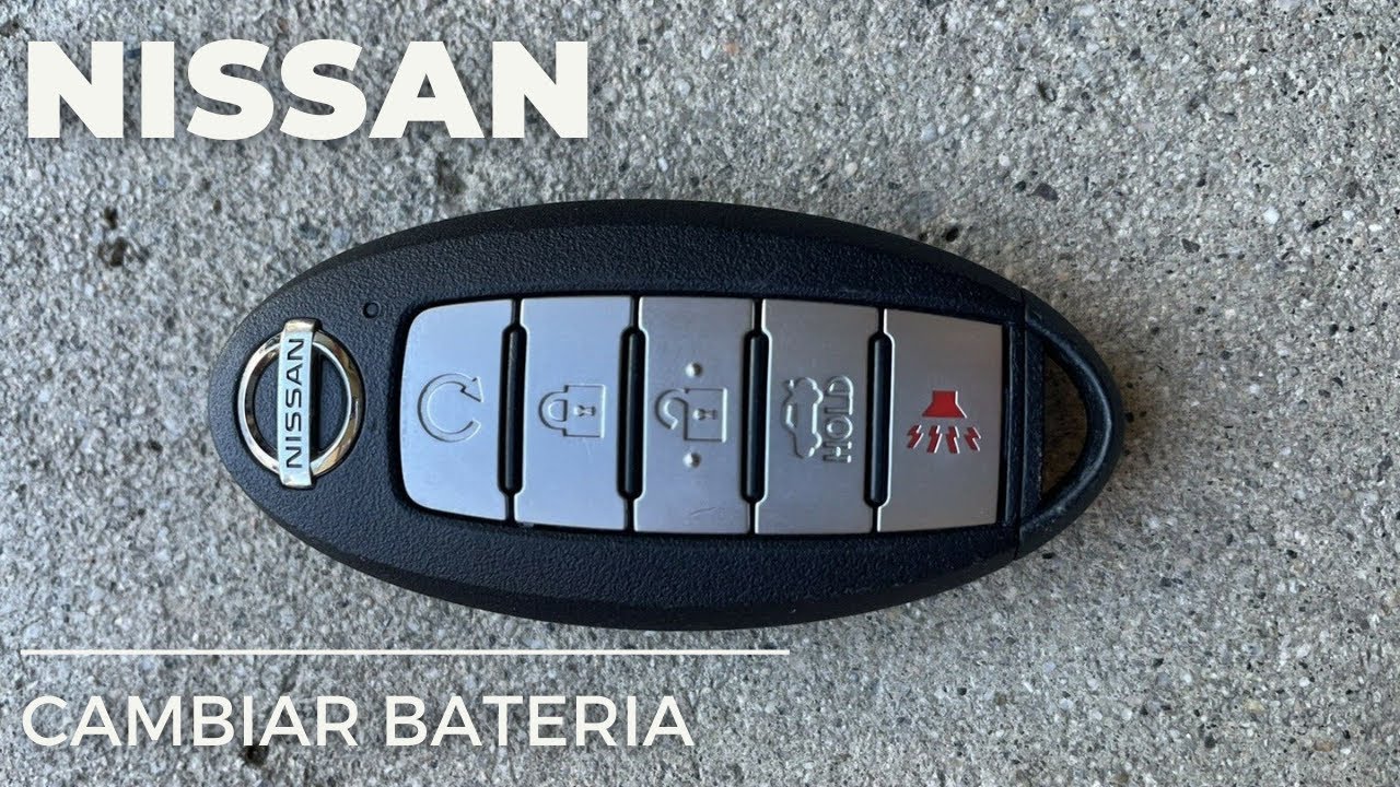 como cambiar la bateria de un llavero nissan
