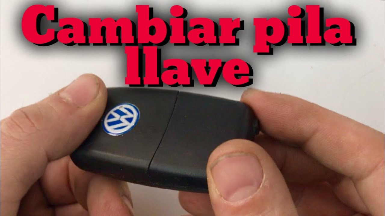 como cambiar la bateria de un llavero volkswagen