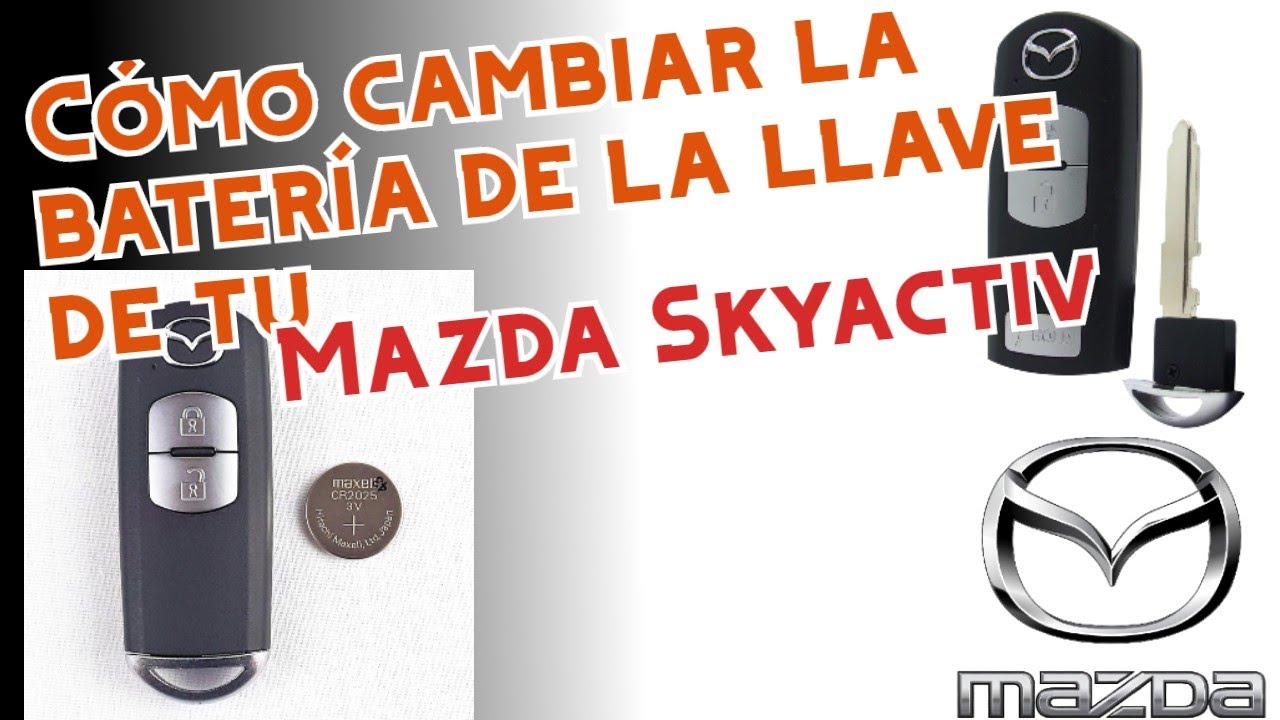 como cambiar la bateria de una llave mazda