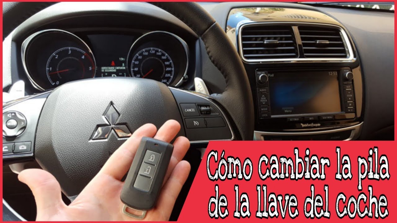 Cómo cambiar la batería en un llavero mitsubishi