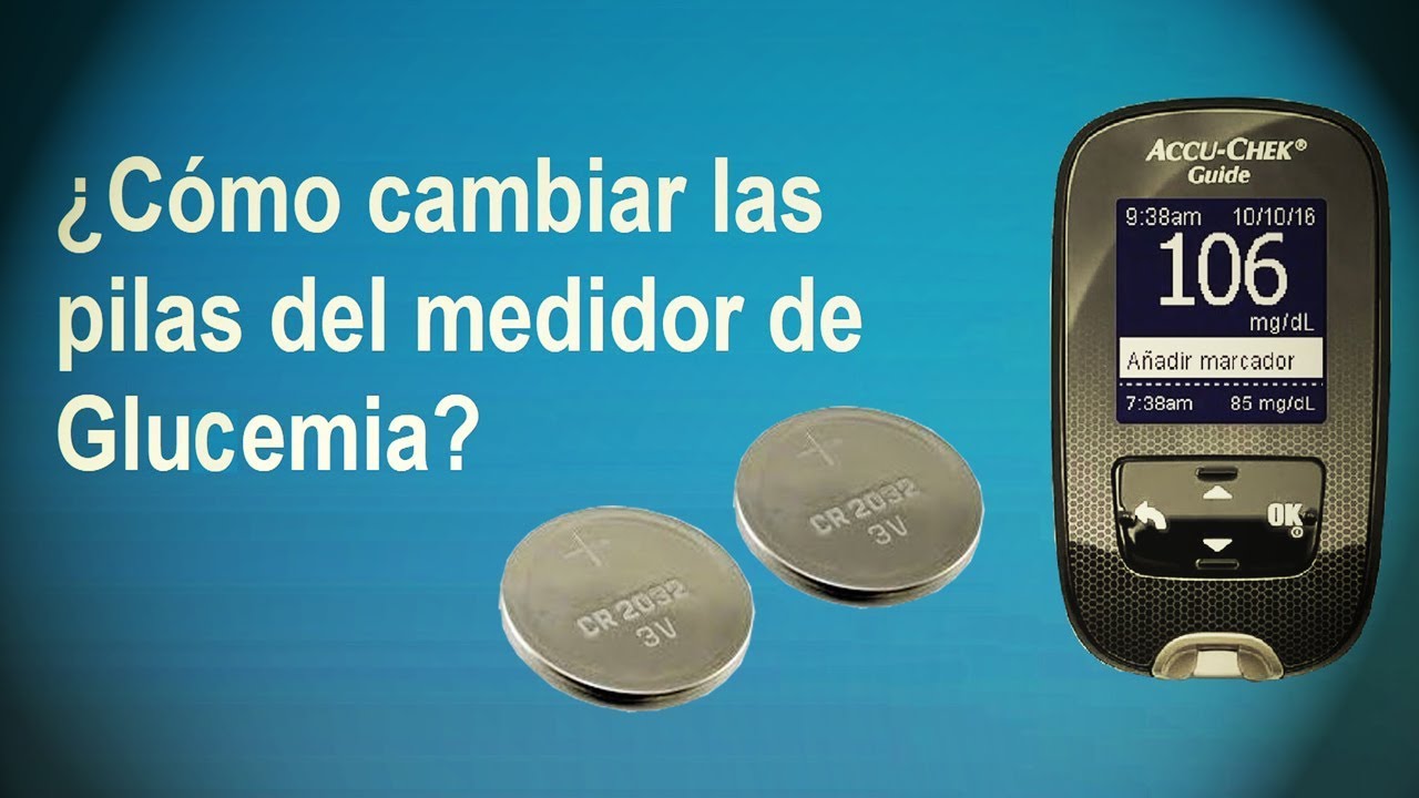 Cómo cambiar pila de glucometro